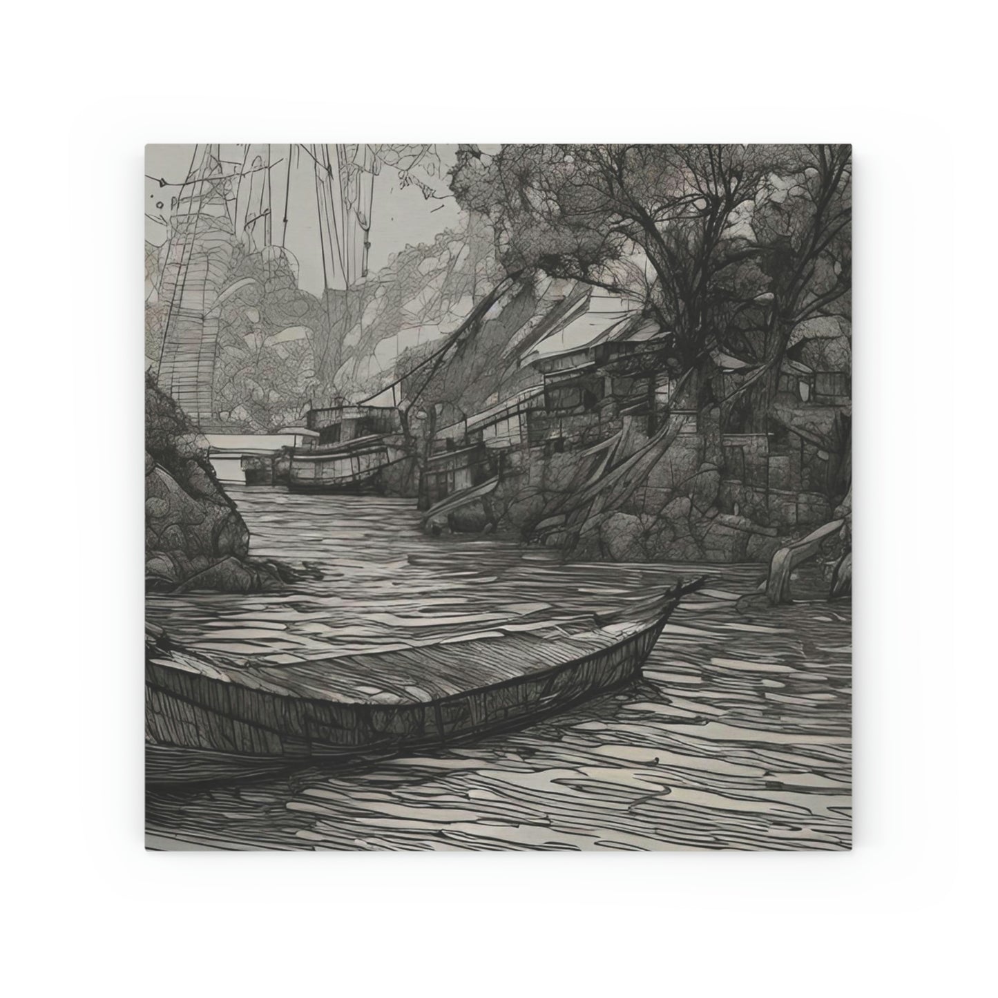 Riverbank Wood Canvas