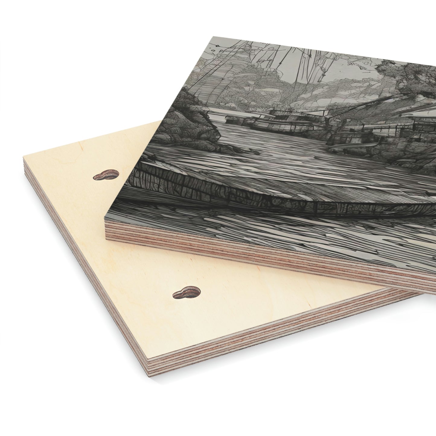 Riverbank Wood Canvas